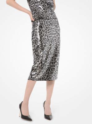 michael kors leopard skirt